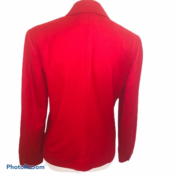 PENDLETON | Vintage Virgin Wool Red Blazer Jacket - Picture 5 of 7